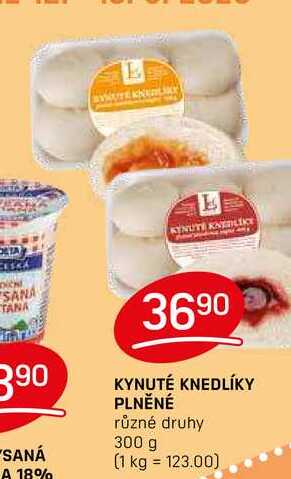 KYNUTÉ KNEDLÍKY PLNĚNÉ různé druhy 300 g