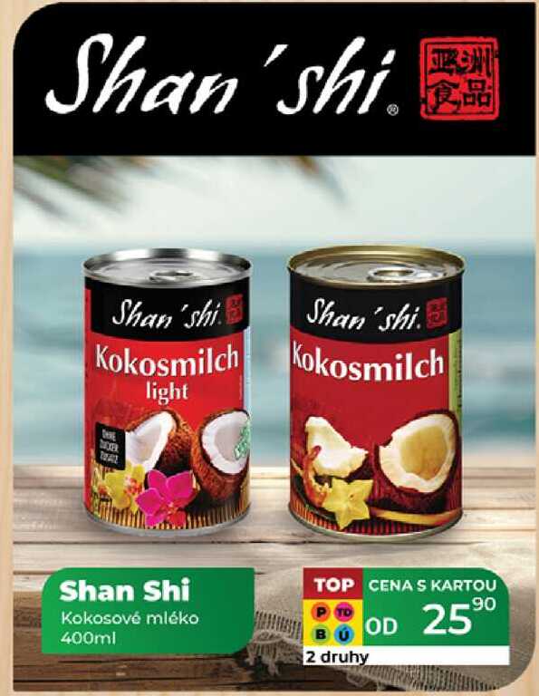 Shan Shi Kokosové mléko 400ml 