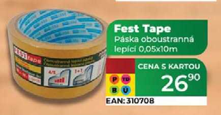Fest Tape Páska oboustranná lepící 0,05x10m  