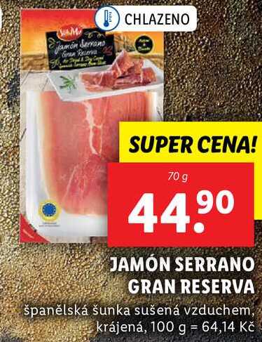 JAMÓN SERRANO GRAN RESERVA, 70 g