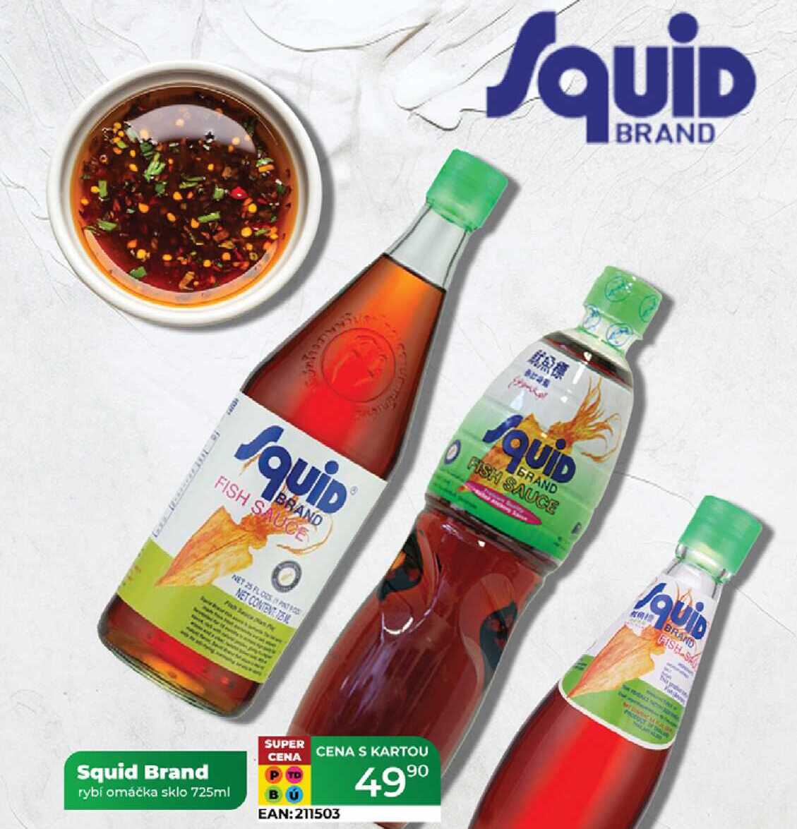 Squid Brand rybí omáčka sklo 725ml 