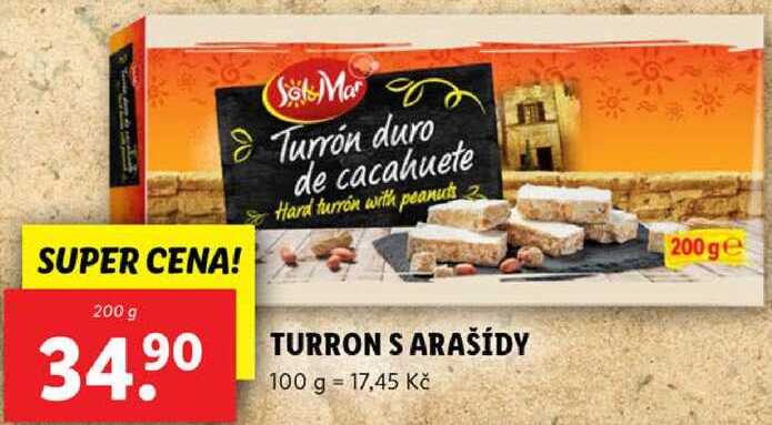 TURRON S ARAŠÍDY, 200 g