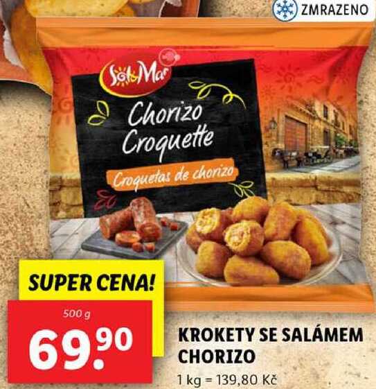 KROKETY SE SALÁMEM CHORIZO, 500 g