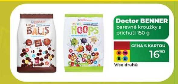Doctor BENNER barevné kroužky s příchutí 150 g