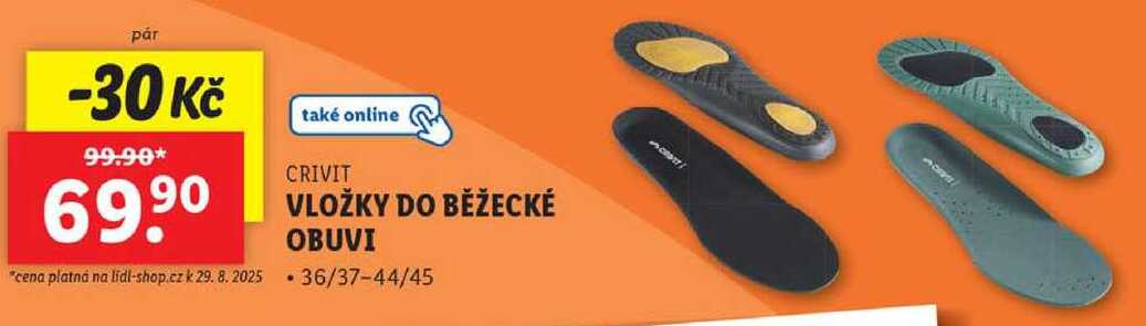 VLOŽKY DO BĚŽECKÉ OBUVI 