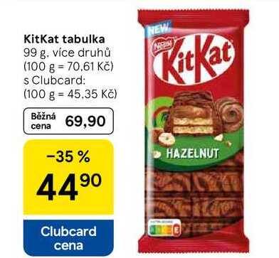 KitKat tabulka, 99 g 