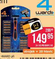 4ward holící strojek + 20náhradních hlavic