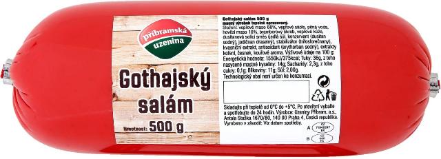 Uzeniny Příbram Gothajský salám