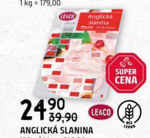 Anglická slanina 100 g