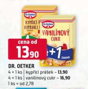 DR. OETKER 4+1 ks vanilinový cukr 