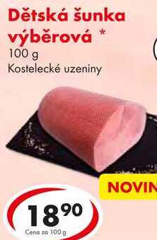 Dětská šunka výběrová, 100 g 
