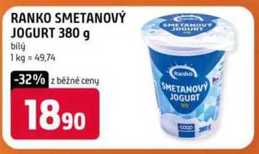 RANKO SMETANOVÝ JOGURT 380 g 