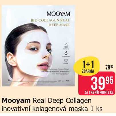 Mooyam Real Deep Collagen inovativní kolagenová maska 1 ks 