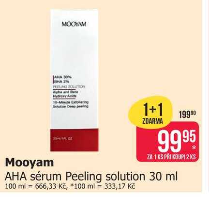 MOOYAM AHA sérum Peeling solution 30 ml 