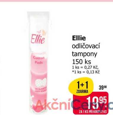 Ellie odličovací tampony 150 ks