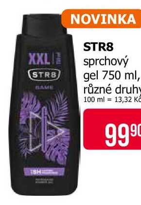 STR8 sprchový gel, vybrané druhy 750ml