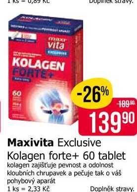 Maxivita Exclusive Kolagen forte+ 60 tablet 
