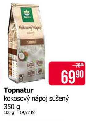 Topnatur kokosový nápoj sušený 350 g 