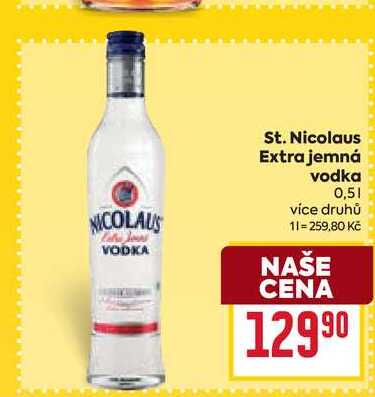 St. Nicolaus Extra jemná vodka 0,5l v akci
