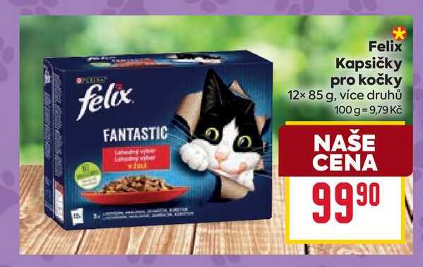 Felix Kapsičky pro kočky 12x 85 g