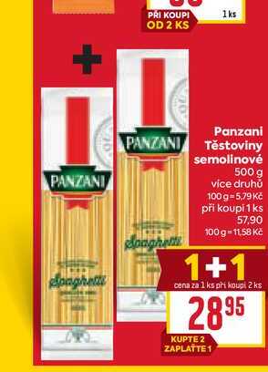 Panzani Těstoviny semolinové 500 g 