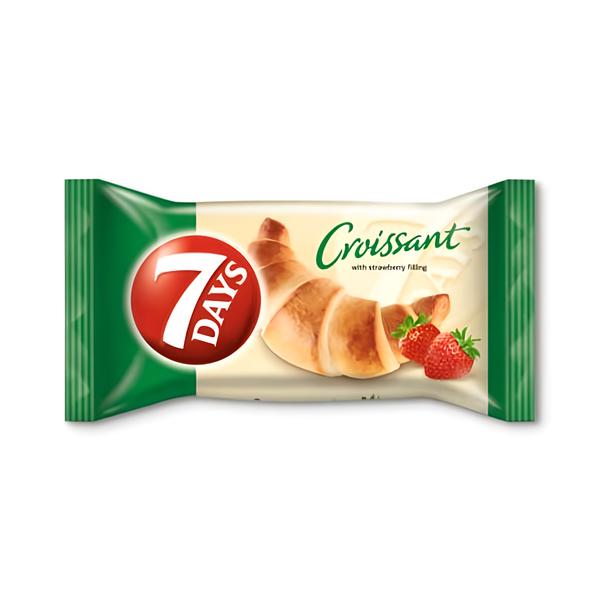 7 Days Croissant s jahodovou náplní