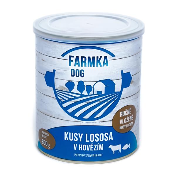 Sokol Falco FARMKA DOG s lososem, konzerva pro psy