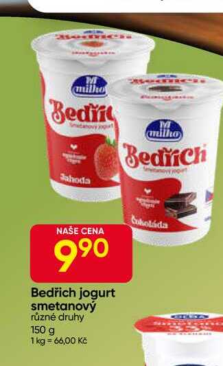 Bedřich jogurt smetanový různé druhy 150 g