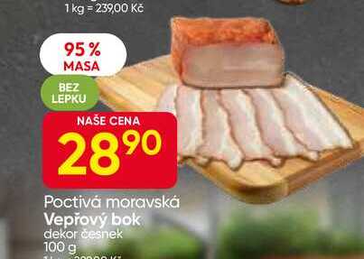 Poctivá moravská Vepřový bok dekor česnek 100 g 