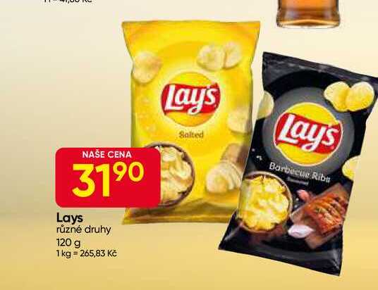 Lays různé druhy 120 g