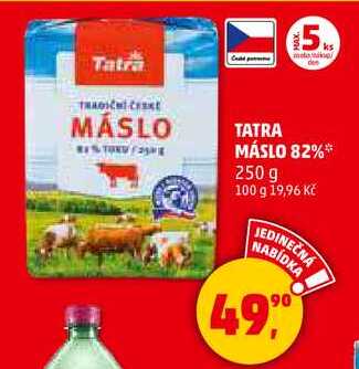 TATRA MÁSLO 82%, 250 g 