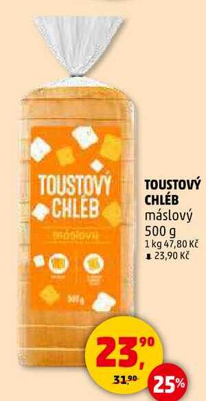 TOUSTOVÝ CHLÉB máslový, 500 g