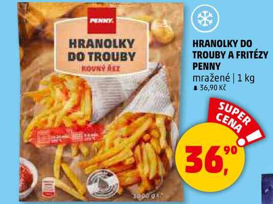 HRANOLKY DO TROUBY A FRITÉZY PENNY mražené, 1 kg