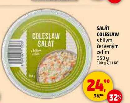 SALÁT COLESLAW s bílým, červeným zelím, 350 g 
