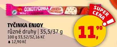 TYČINKA ENJOY různé druhy, 35,5/37 g