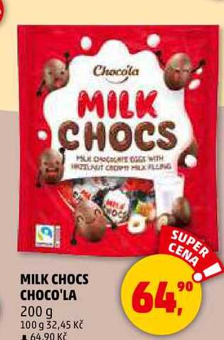 MILK CHOCS CHOCO'LA, 200 g 