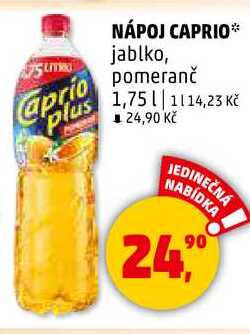 NÁPOJ CAPRIO  jablko, 1,75 l 