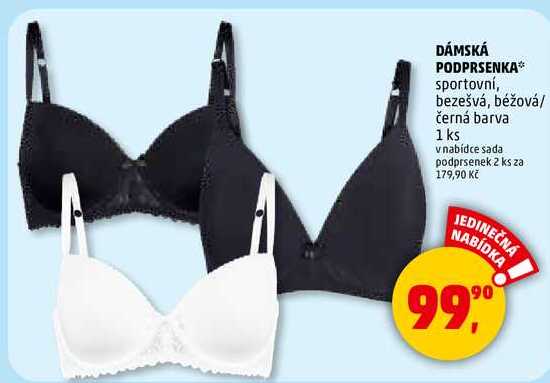 DÁMSKÁ PODPRSENKA sportovní, bezešvá, béžová/ černá barva, 1 ks  