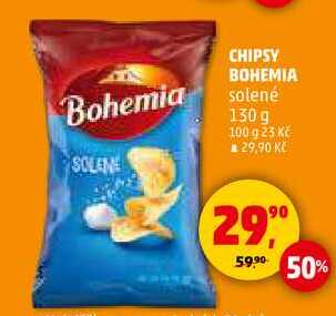 CHIPSY BOHEMIA solené, 130 g