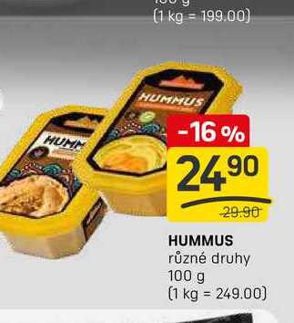 HUMMUS různé druhy 100 g