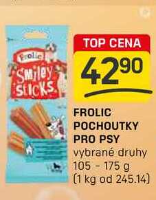 FROLIC POCHOUTKY PRO PSY vybrané druhy 105-175 g