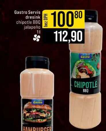 Gastro Servis dresink chipotle BBQ jalapeño 1 l