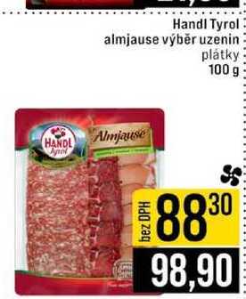 Handl Tyrol almjause výběr uzenin plátky 100 g 