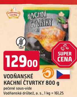 VODŇANSKÉ KACHNÍ ČTVRTKY 800 g pečené sous-vide 