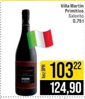 Villa Martin Primitivo Salento 0,75 l