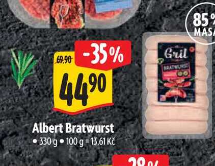  Albert Bratwurst 330 g  