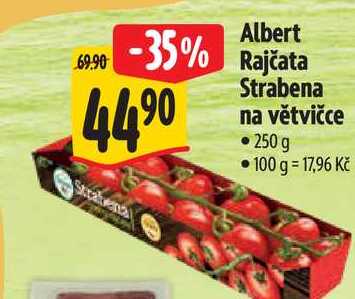 Albert Rajčata Strabena na větvičce  250g 