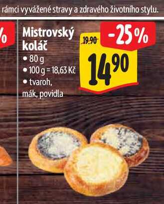   Mistrovský koláč  80 g