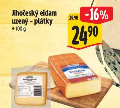 Jihočeský eidam uzený - plátky 100 g 