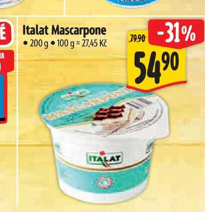 Italat Mascarpone smetanový krém 200g